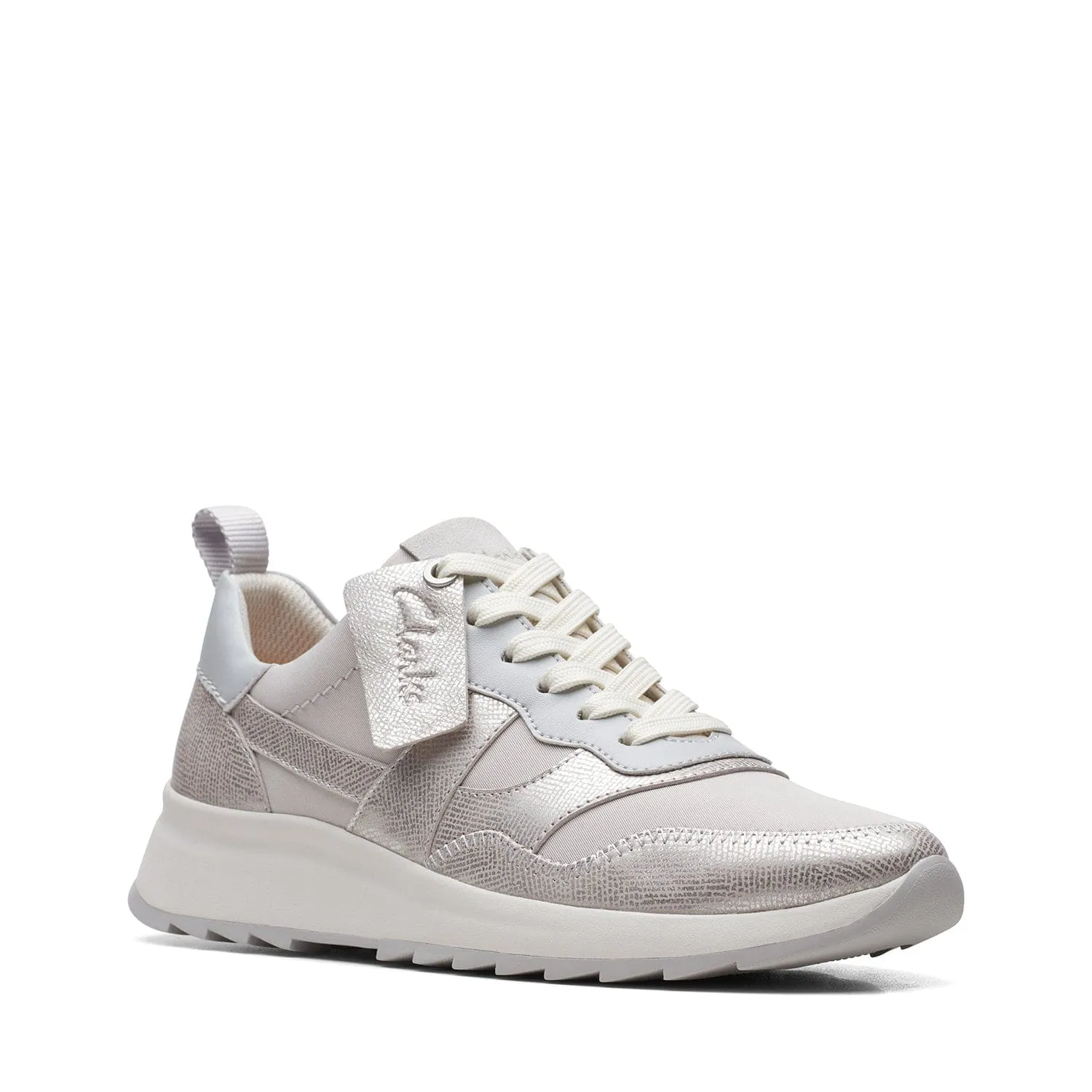 Clarks Dashlite Jazz - Shoes - Light Grey Combi - 261719844 - D Width (Standard Fit)