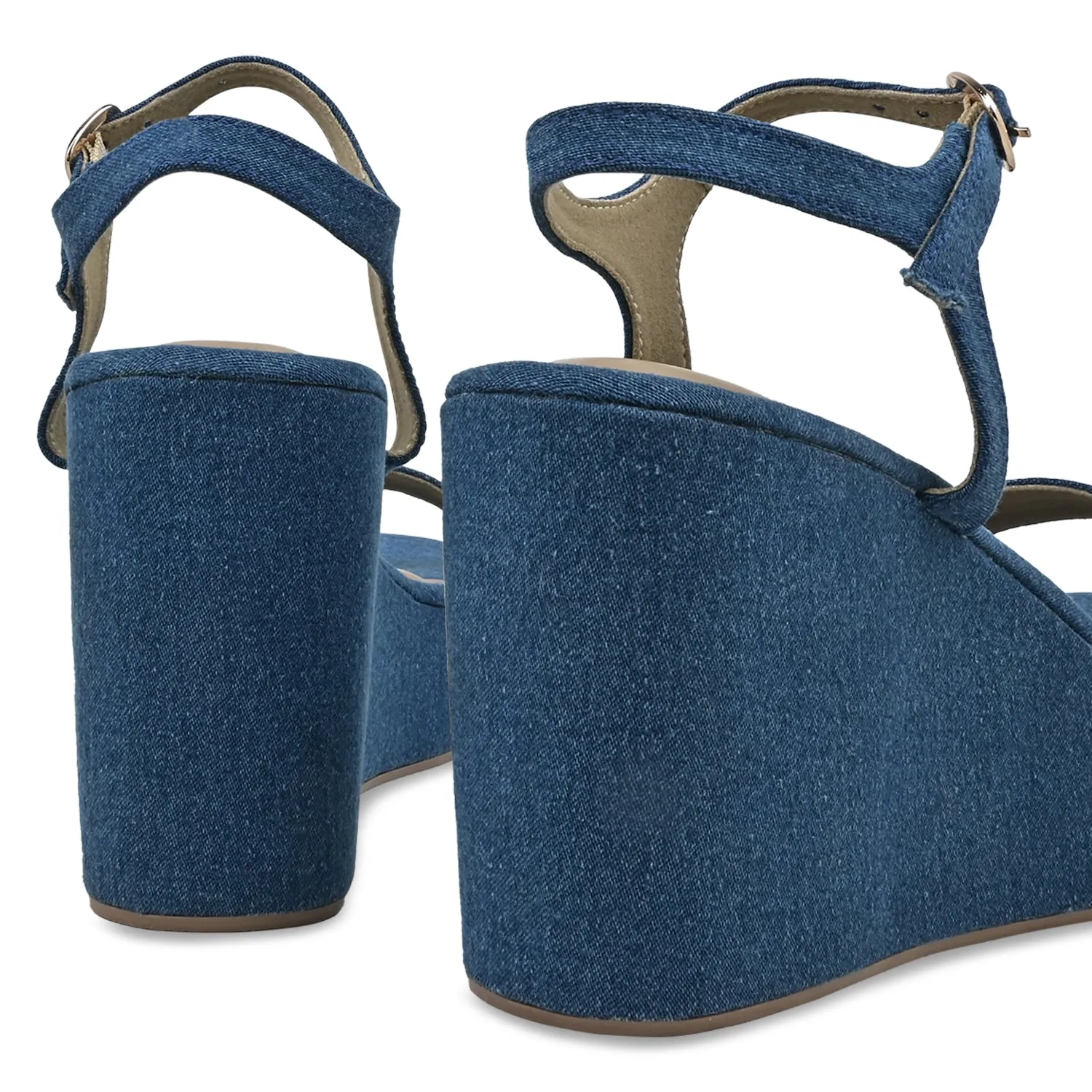 Classic Denim Wedges