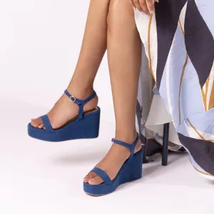 Classic Denim Wedges