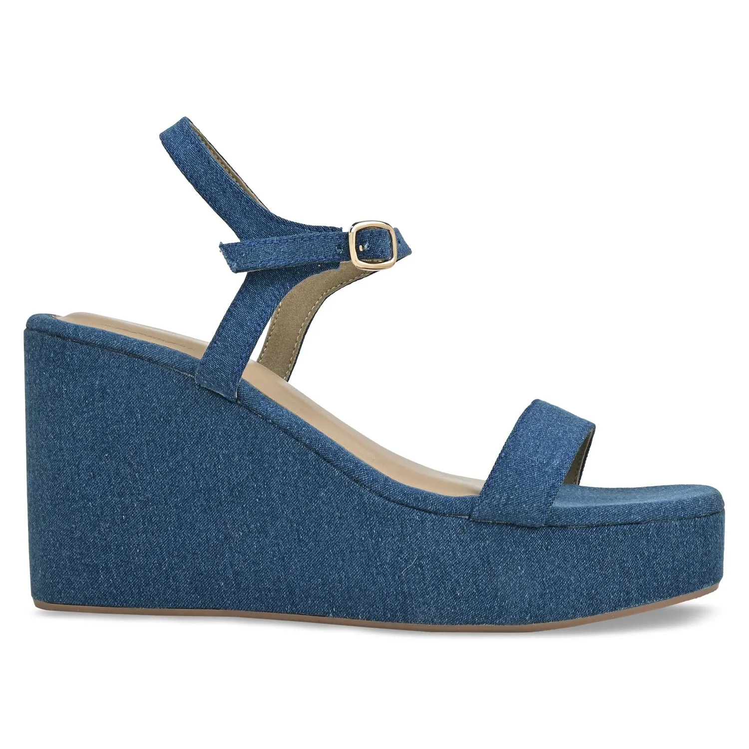 Classic Denim Wedges