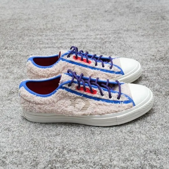 Converse Star Player Ox Retro Sherpa White Swan Men's 10 Skater Sportswear Shoes