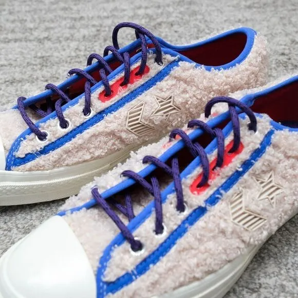 Converse Star Player Ox Retro Sherpa White Swan Men's 10 Skater Sportswear Shoes