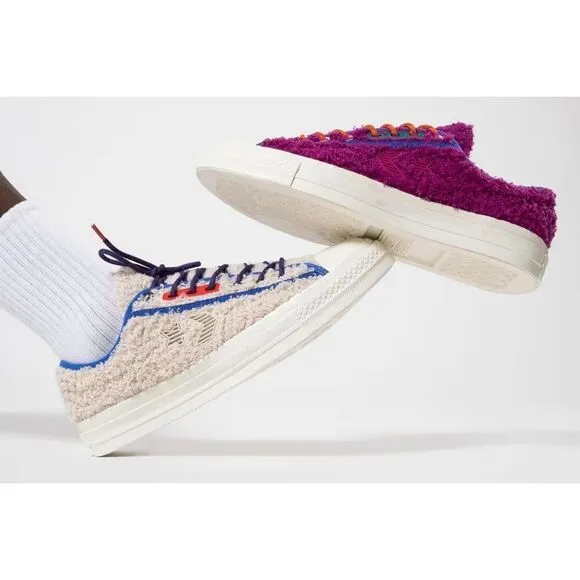 Converse Star Player Ox Retro Sherpa White Swan Men's 10 Skater Sportswear Shoes