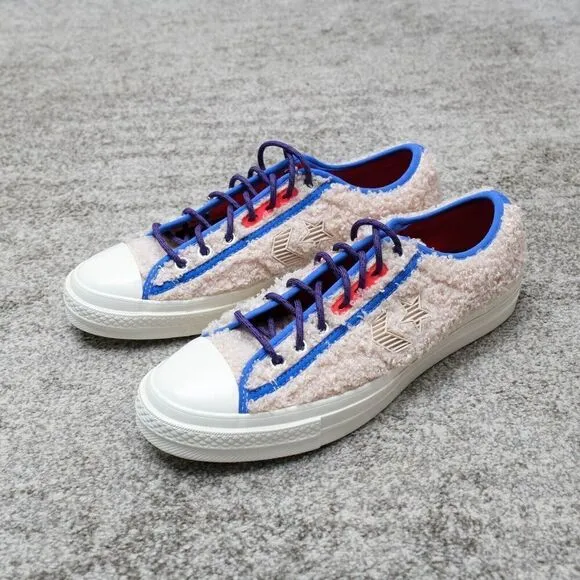 Converse Star Player Ox Retro Sherpa White Swan Men's 10 Skater Sportswear Shoes