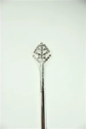 Crystal Rhinestone Scepters, 11-3/4-inch, Spear