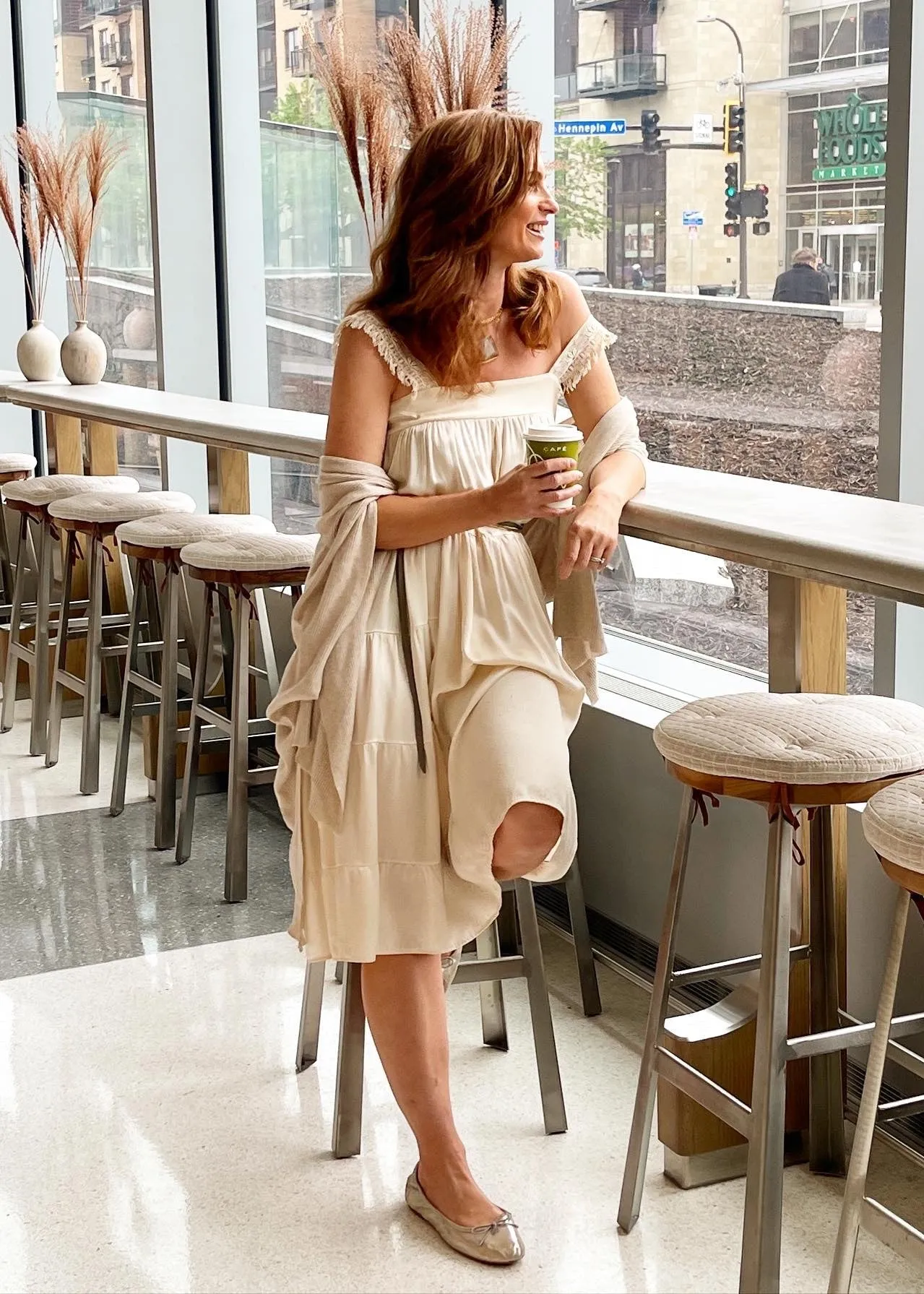 DAHLIA Dress in Ivory Silk