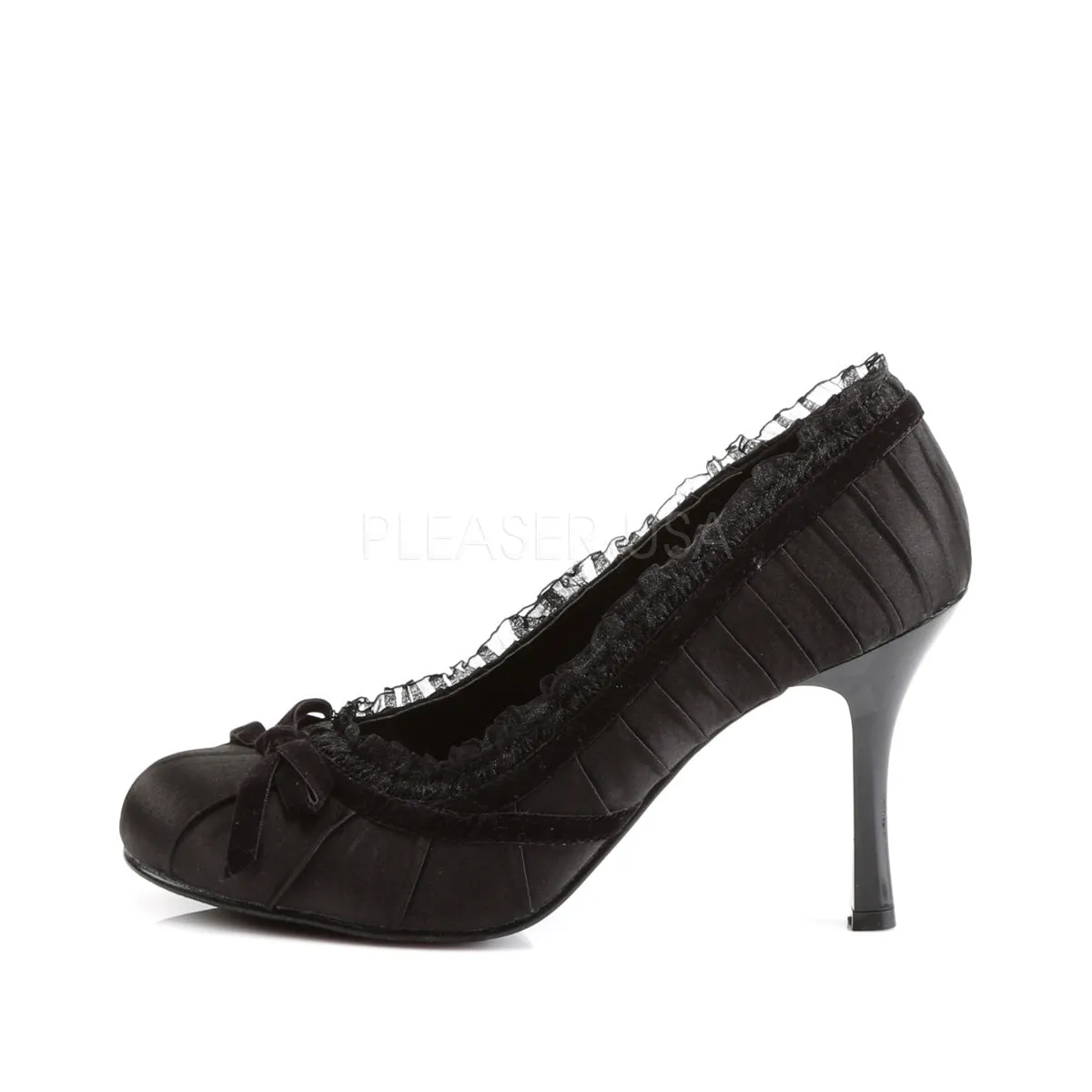 DAINTY-420  Black Satin