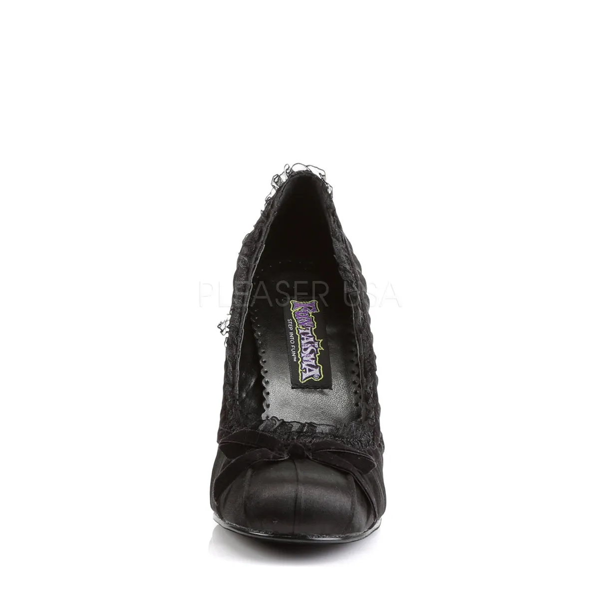 DAINTY-420  Black Satin