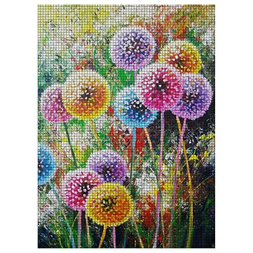 Dandelion 5d Diamond Painting Kits DIY Full Drill Rhinestone Diamond Home Wall Décor