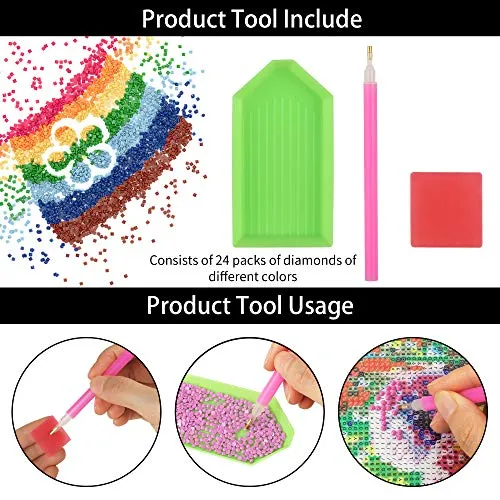 Dandelion 5d Diamond Painting Kits DIY Full Drill Rhinestone Diamond Home Wall Décor
