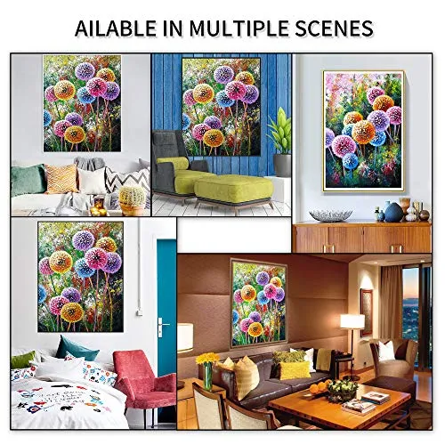 Dandelion 5d Diamond Painting Kits DIY Full Drill Rhinestone Diamond Home Wall Décor