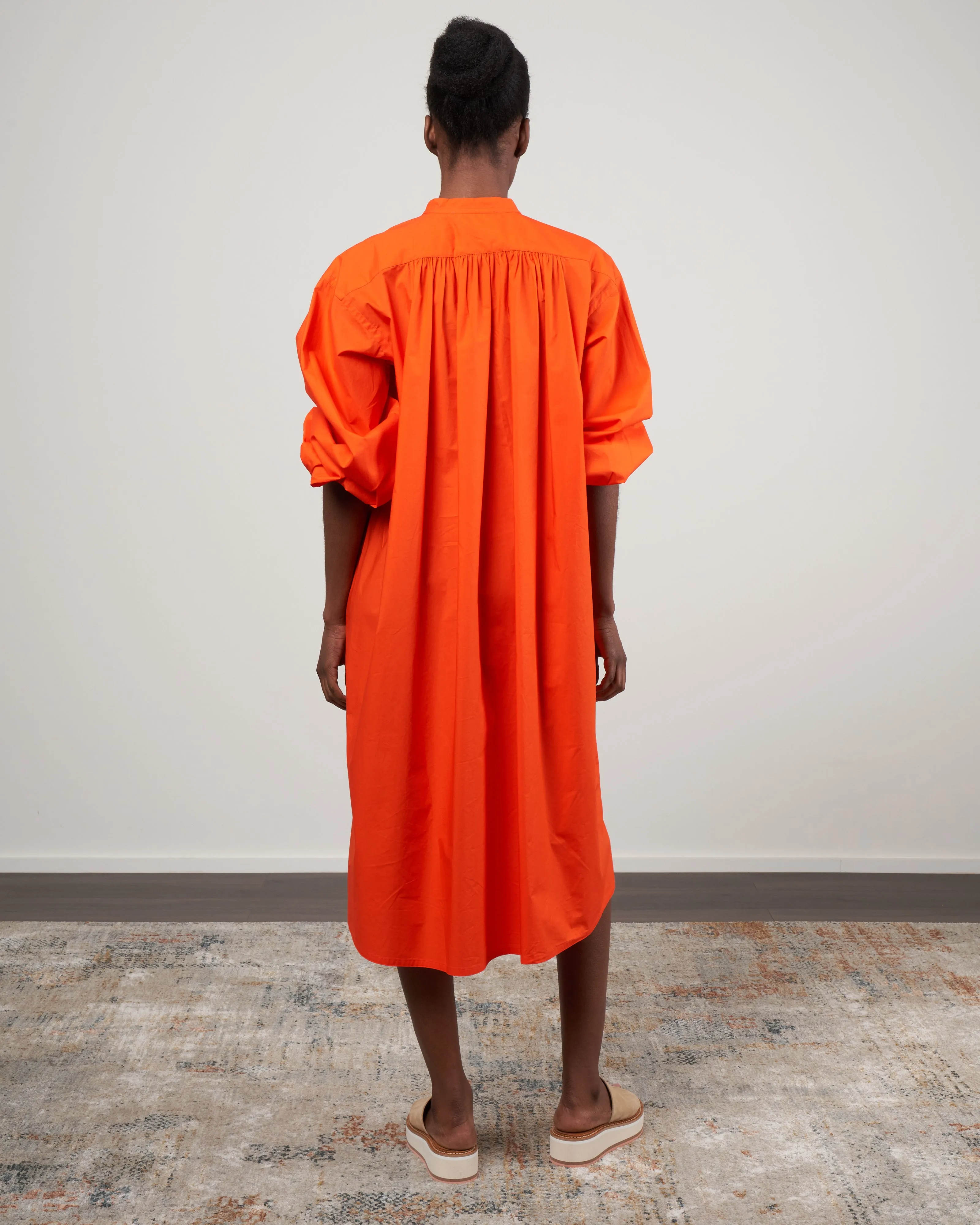 decatina tunic shirt dress - tomato