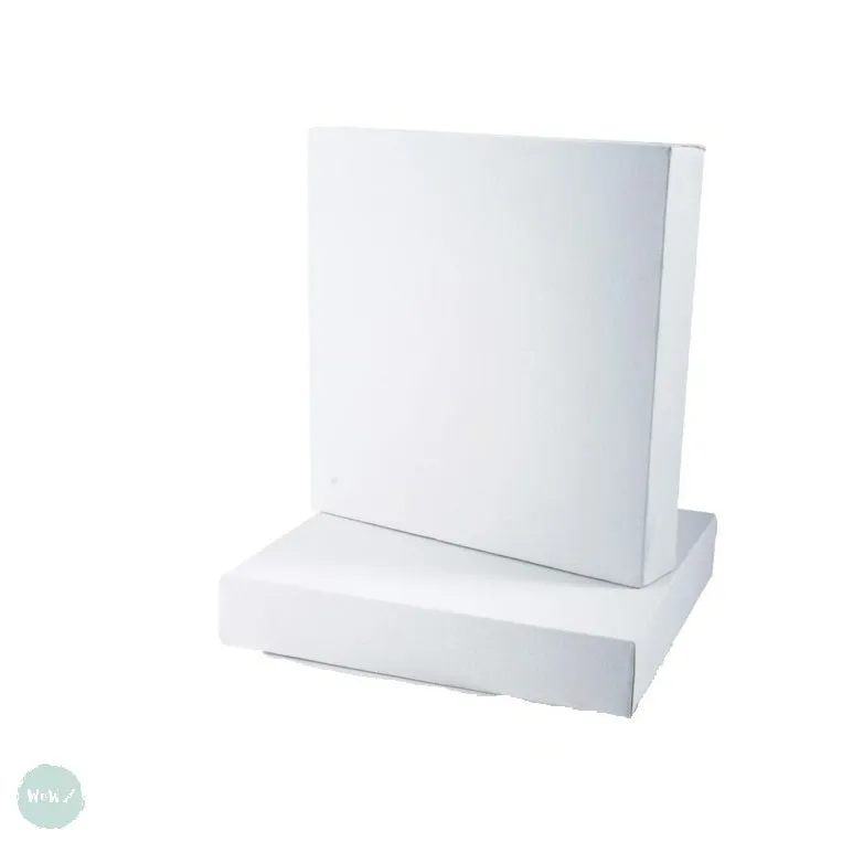 DEEP EDGE White Primed Stretched - BLUE ACORN - 16 x 16, 406 x 406 mm - SINGLE