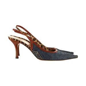 Dolce & Gabbana Denim Kitten Heel