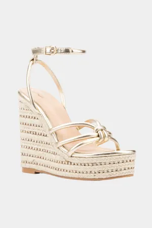 Electra Rhinestone Embellished Wedge Heels