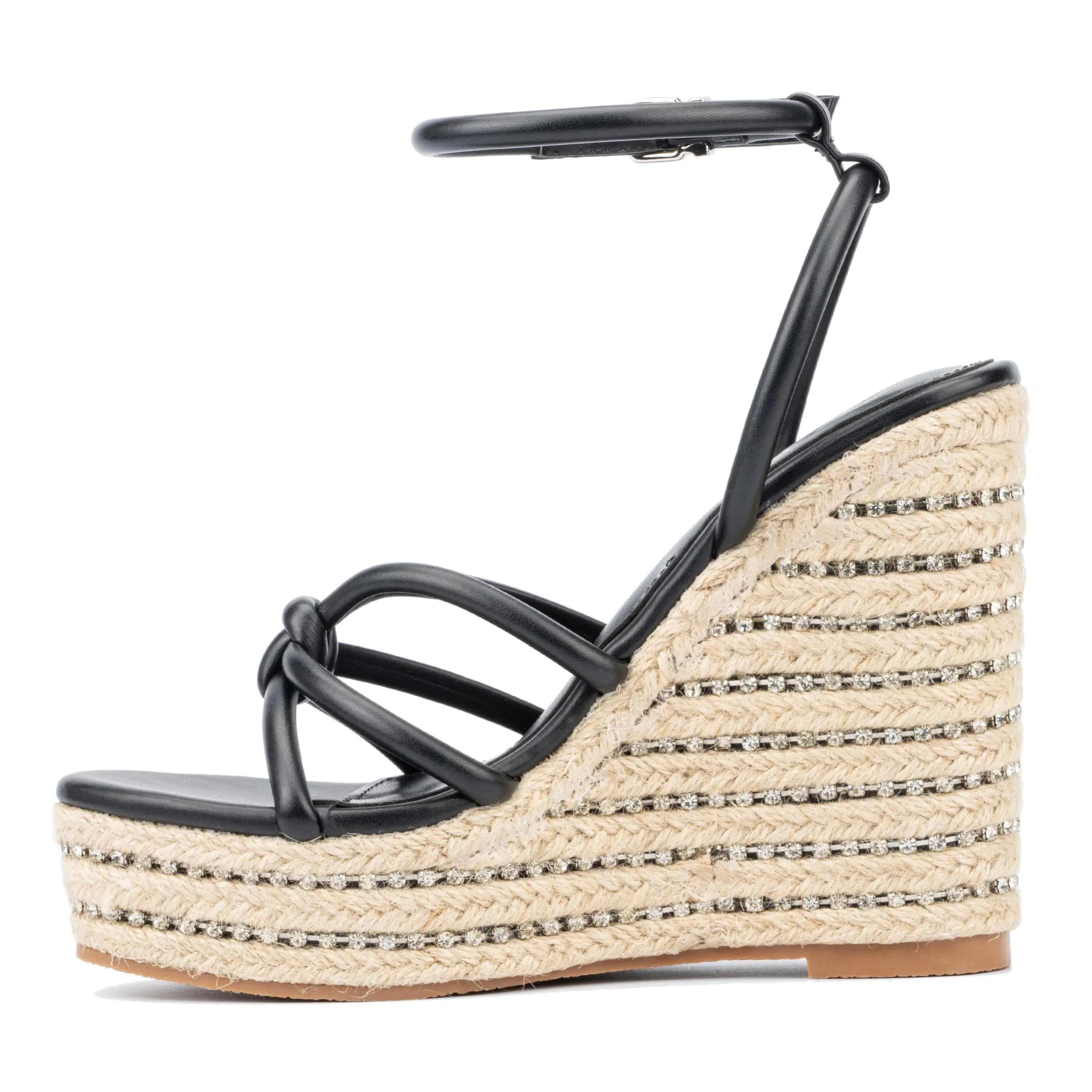 Electra Rhinestone Embellished Wedge Heels