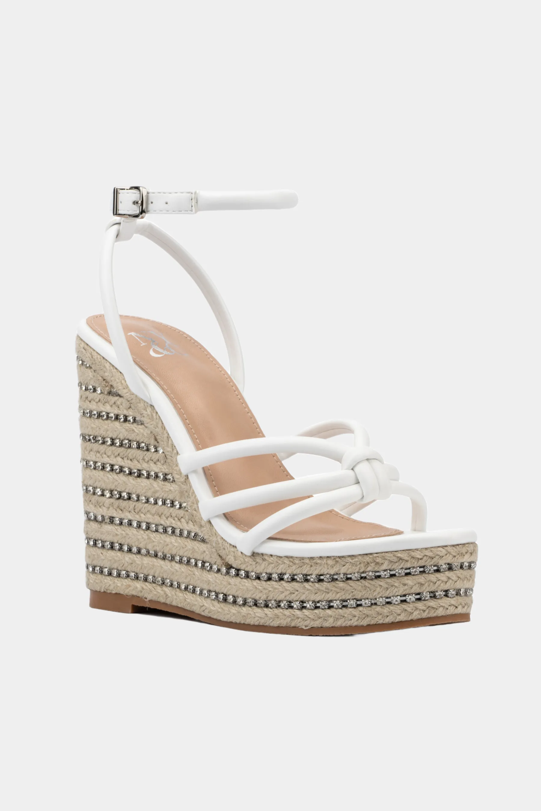 Electra Rhinestone Embellished Wedge Heels