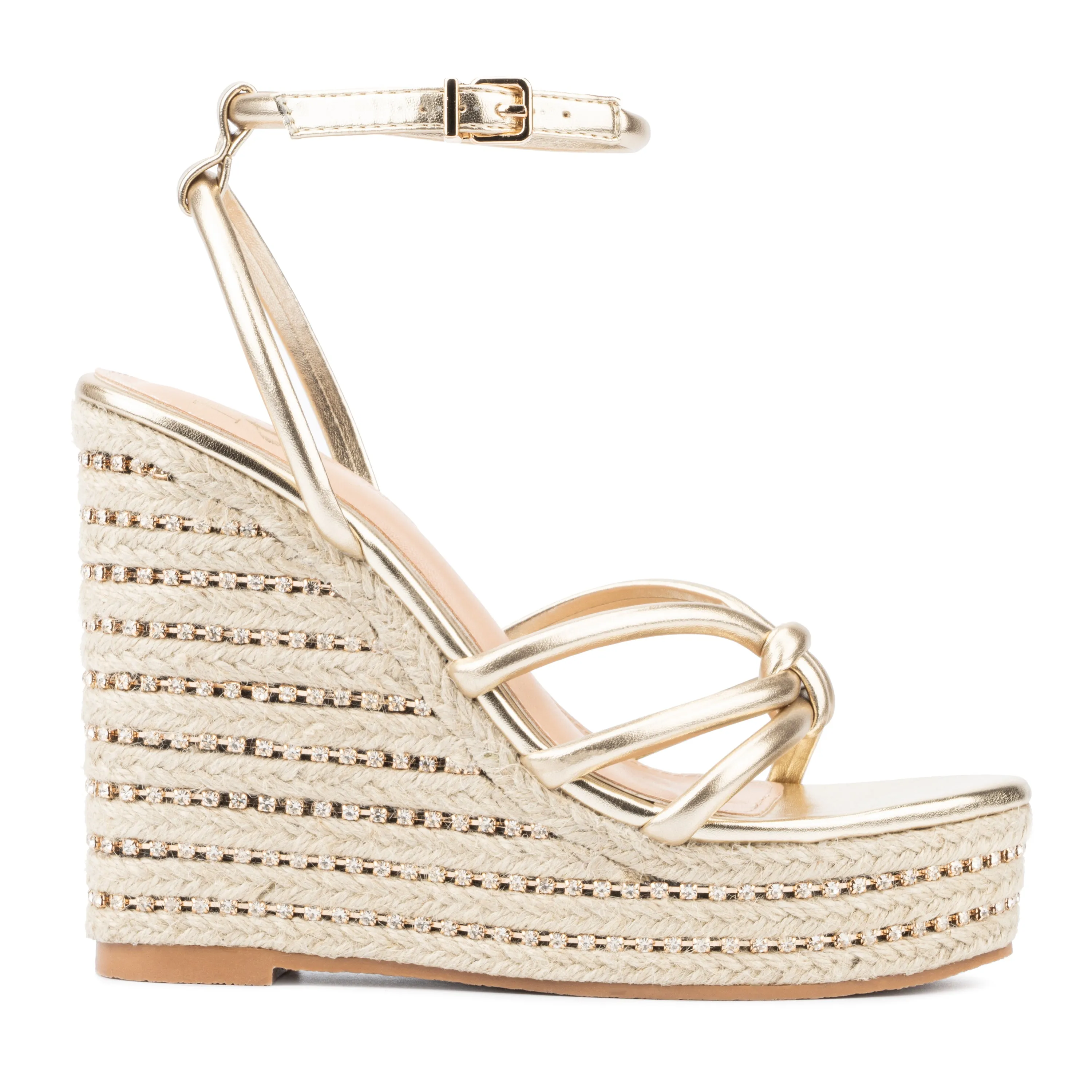 Electra Rhinestone Embellished Wedge Heels