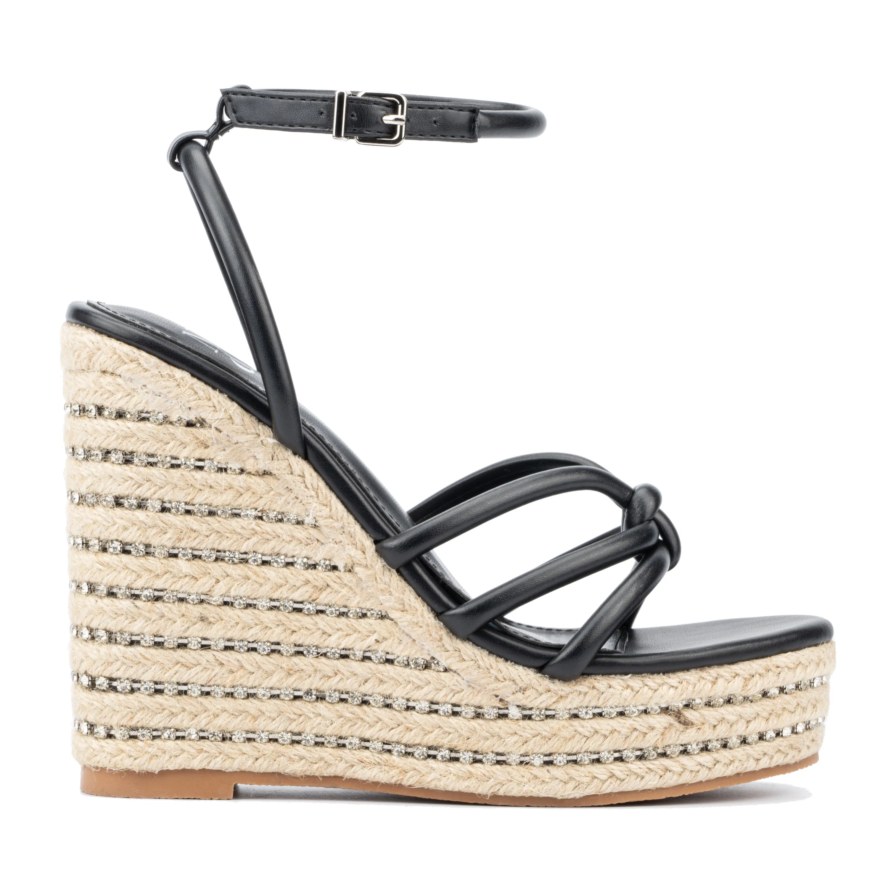 Electra Rhinestone Embellished Wedge Heels
