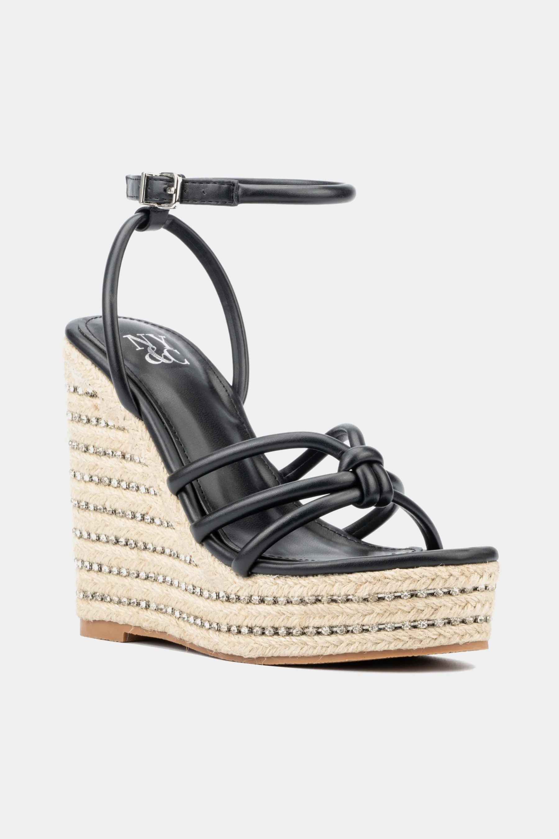 Electra Rhinestone Embellished Wedge Heels