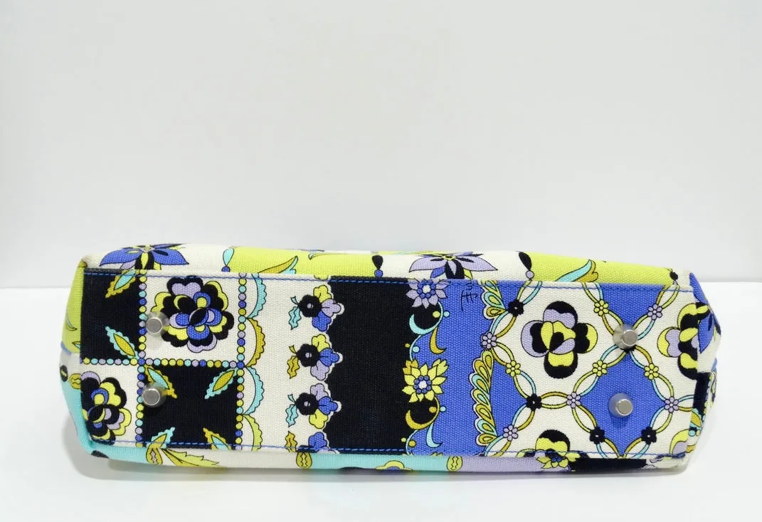 Emilio Pucci Canvas Top Handle Bag
