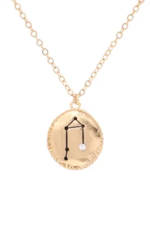 Engraved Star Sign Necklace