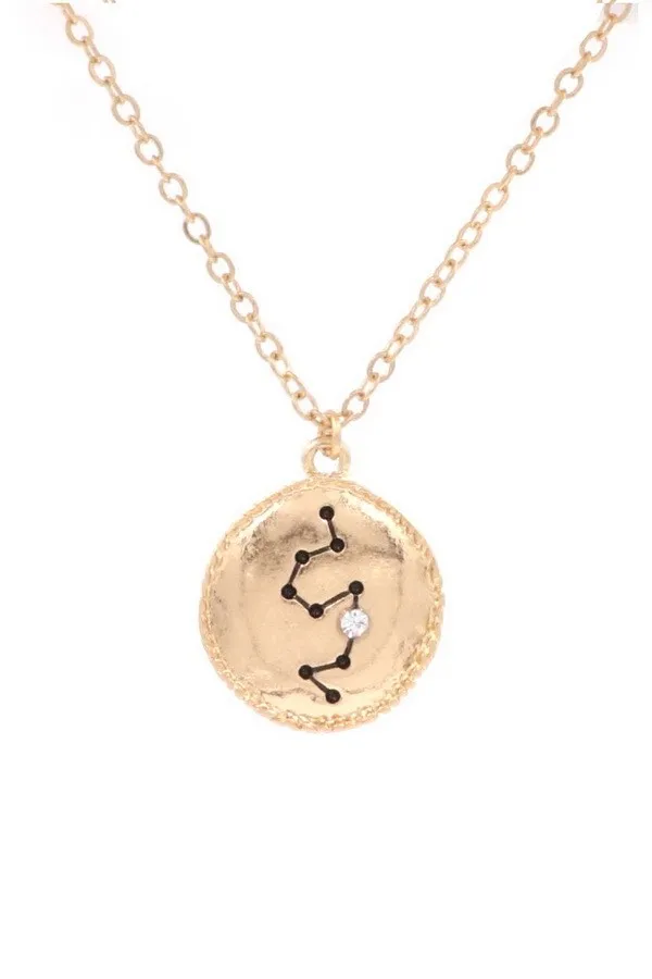 Engraved Star Sign Necklace