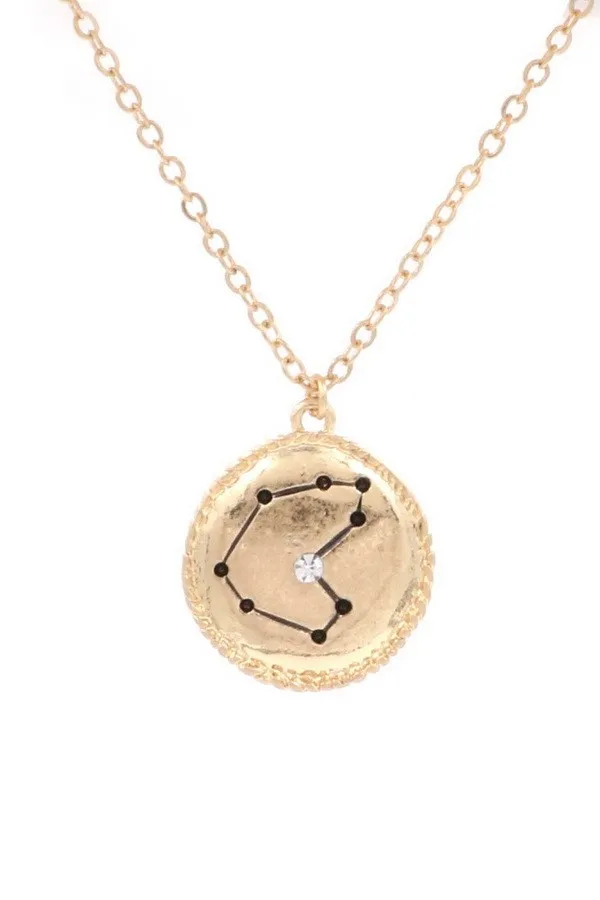 Engraved Star Sign Necklace
