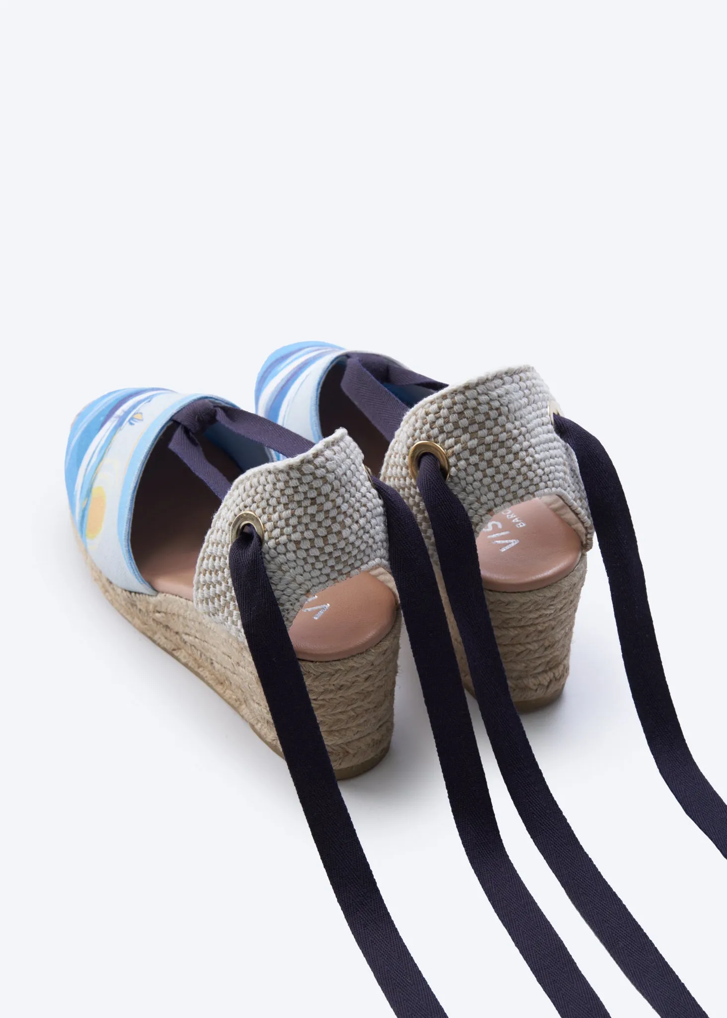 Escala Mediterranean Dreams Canvas Espadrilles Wedges