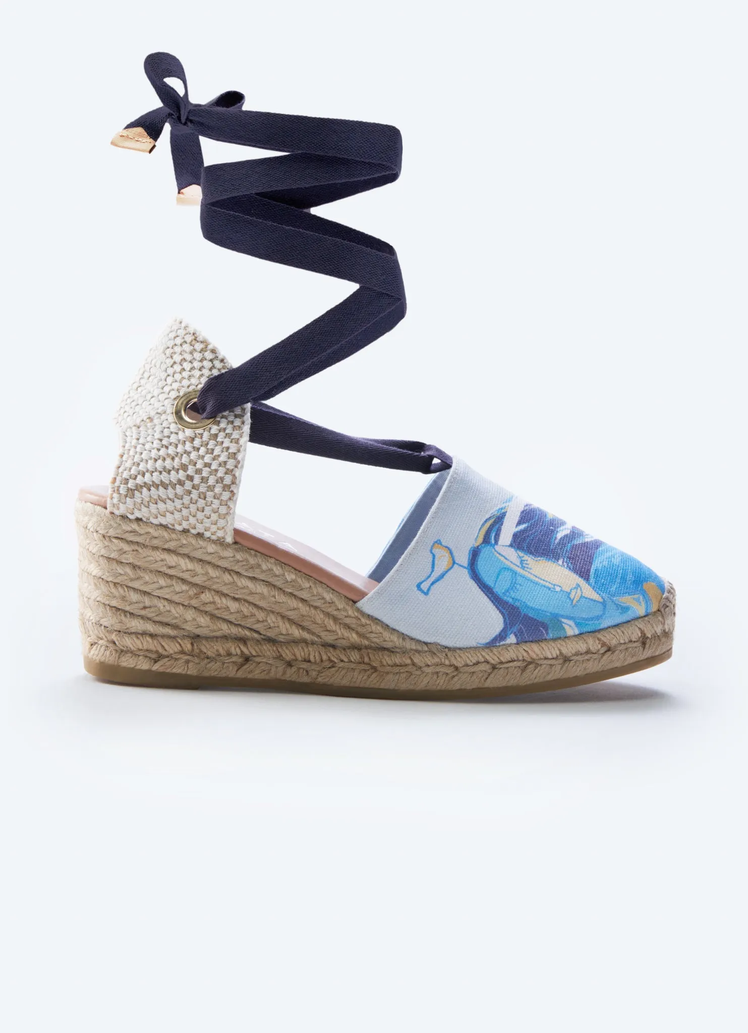 Escala Mediterranean Dreams Canvas Espadrilles Wedges