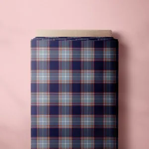 Fabric Cotton - Plaid Dark Blue