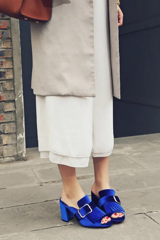 Fashion Sandals and Slippers High-heeled Belt Buckle Gold Velvet Sandals Fish Mouth Temperament Sandals and Slippers