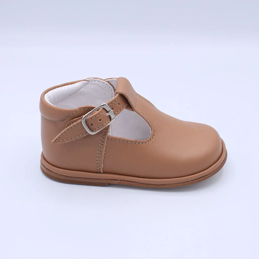 Fernando Tan Leather T Bar Shoes