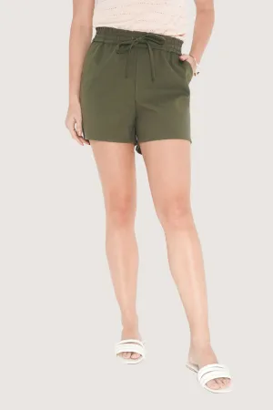 Fine Line Drawstring Paper Bag Shorts