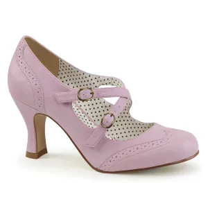 FLAPPER-35  Lavender Faux Leather