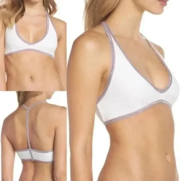 Free People White/Purple Bralette