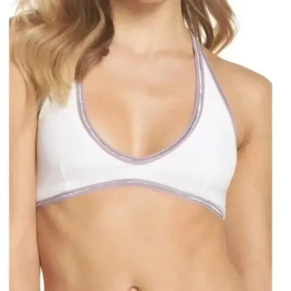 Free People White/Purple Bralette