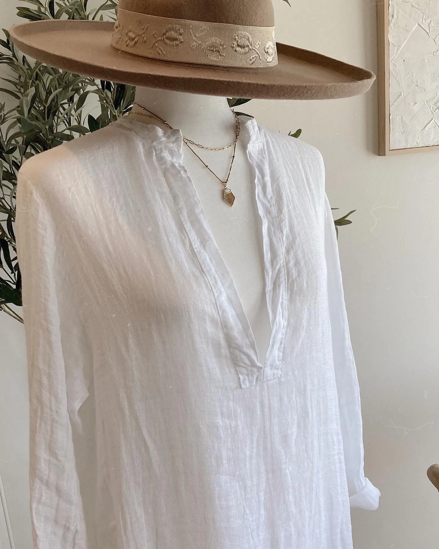 French Linen Tunic Dress