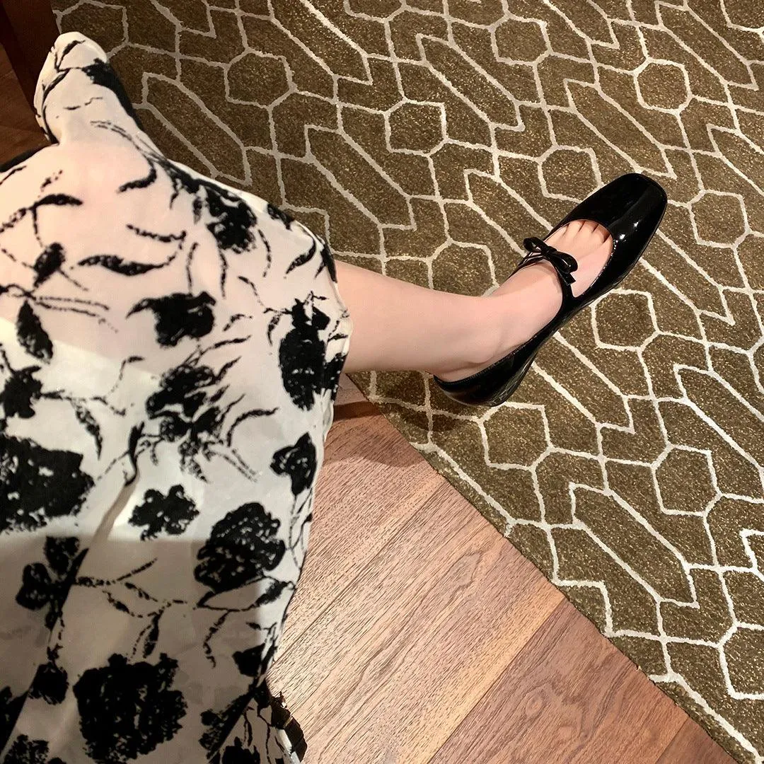 French Style Bow Low-cut Ballet Pumps
