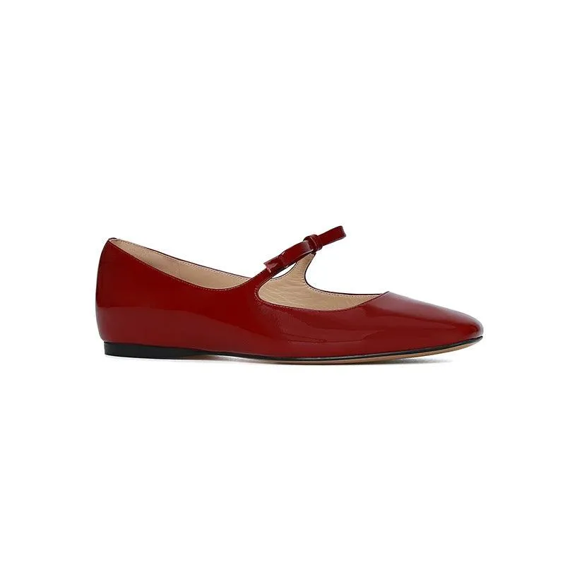 French Style Bow Low-cut Ballet Pumps