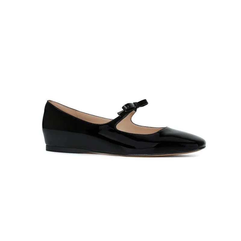 French Style Bow Low-cut Ballet Pumps