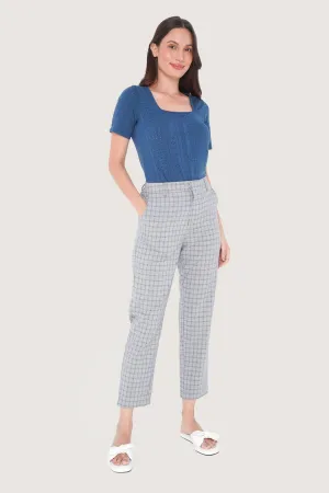 Full Length Checkered Pull Up Cozy Pants