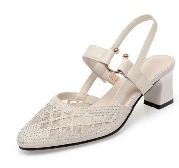 Gabriella – Elegant Pointed Leather Women’s Sandals 