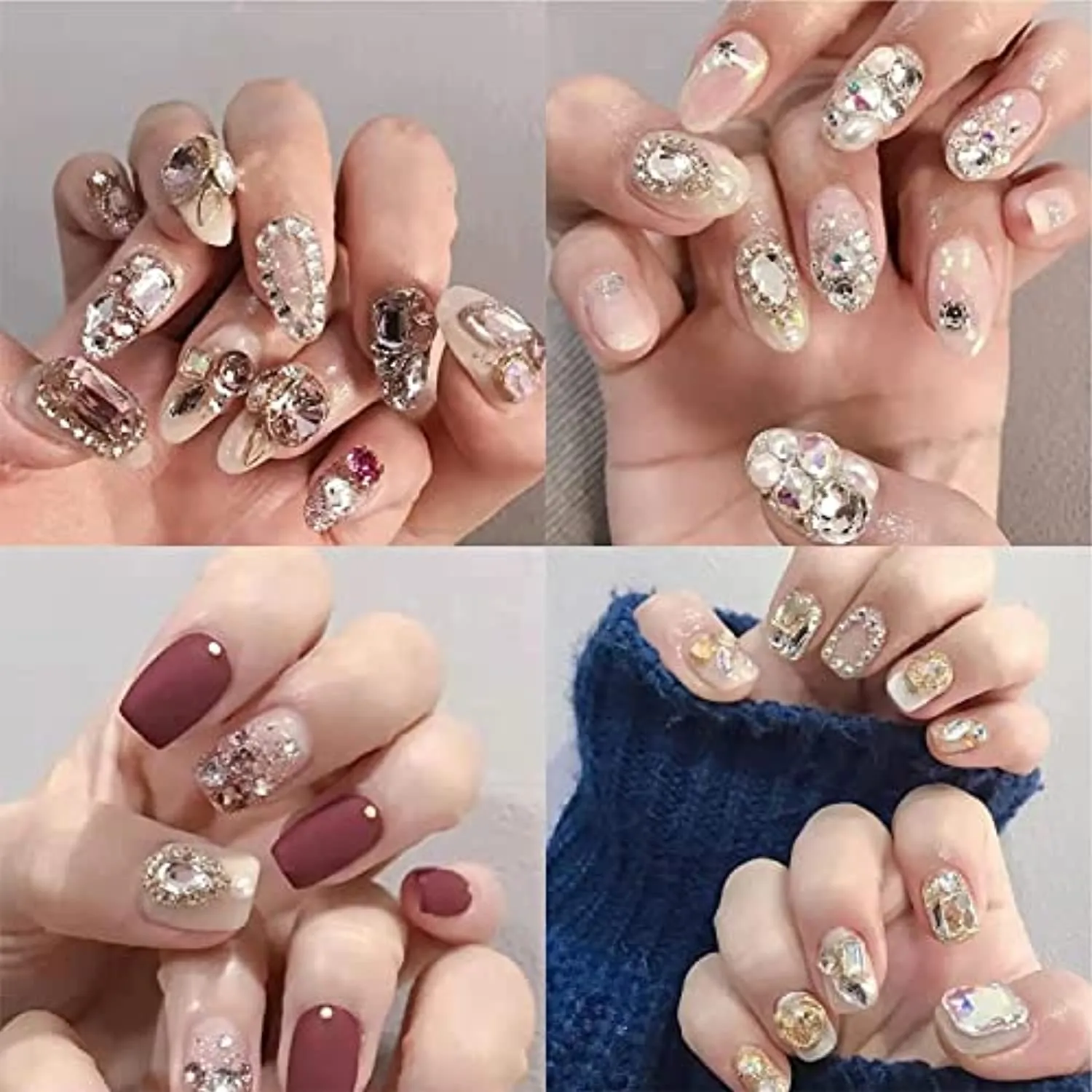 GALACALA 2 Pack Rhinestone Picker Dotting Pen, Diamond Painting Pen Dual-end Rhinestones Pickup Tool for Nail Gems Stones Crystals DIY Nail Art Tools With with 2 Replaceable Wax Heads and 1X Tweezer