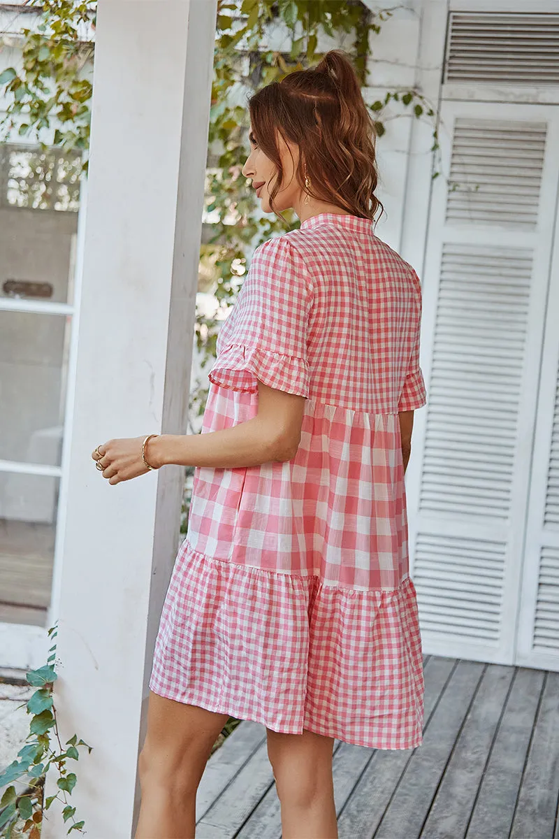 Genista French Doll Mini Dress - Pink