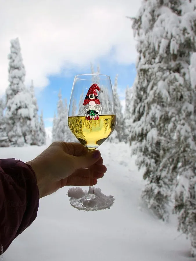 Gnome Stemmed Wine Glass