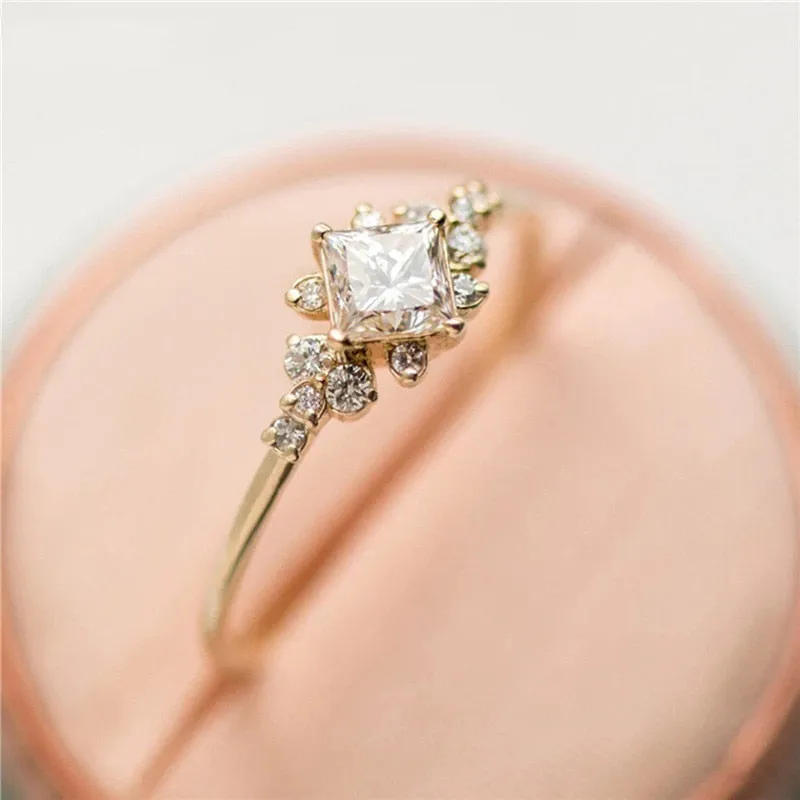 Gold  Rhinestone Ring