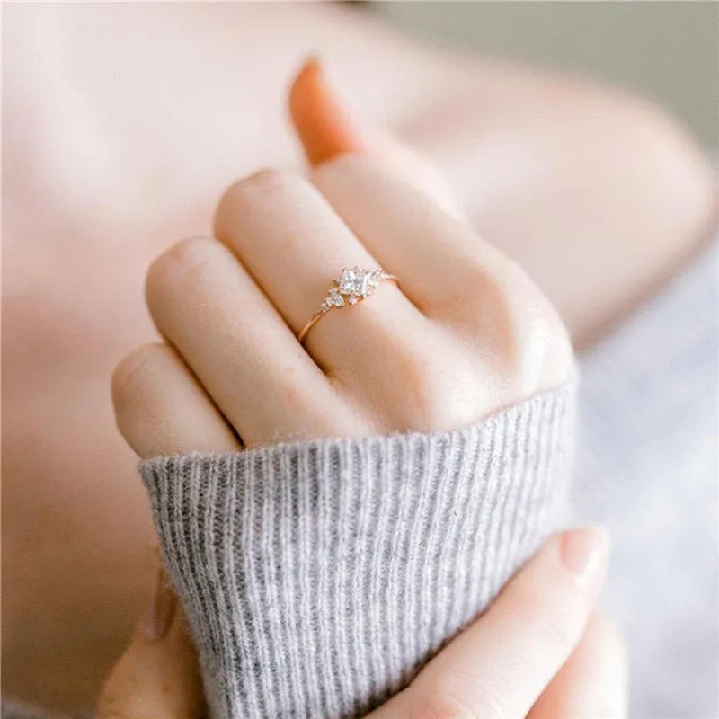 Gold  Rhinestone Ring