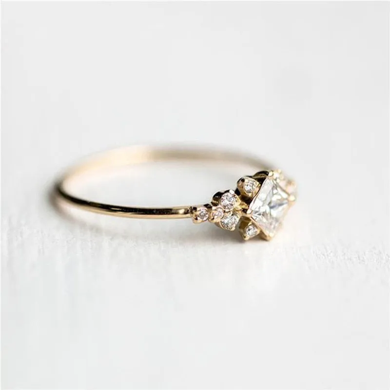 Gold  Rhinestone Ring