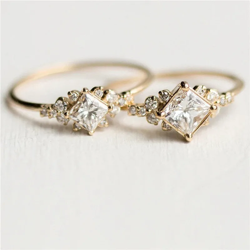 Gold  Rhinestone Ring
